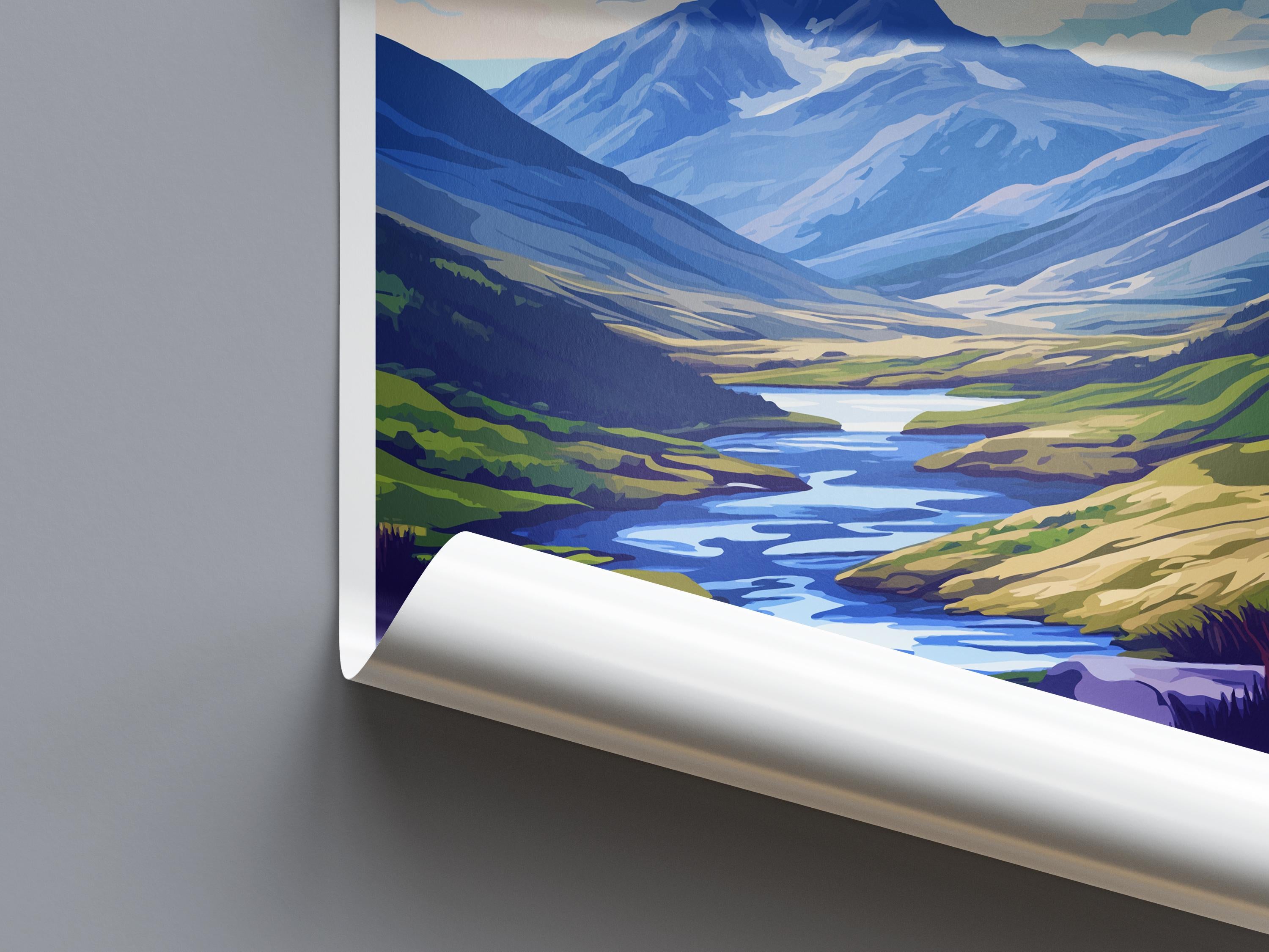 Scottish Highlands Travel Print Highlands Home Décor Scottish Highlands Art Print Highlands Wall Print For Scottish Gift For Scotland Wall