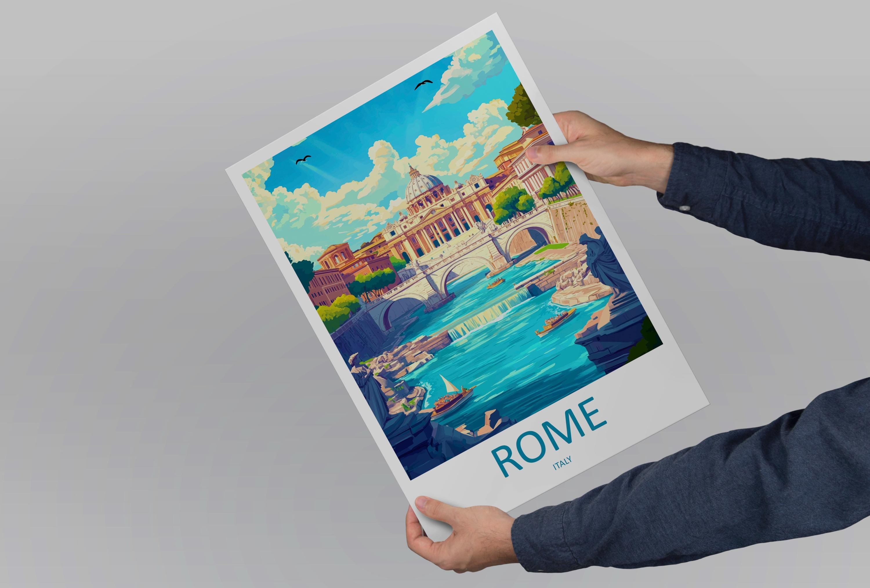 Rome Travel Print Wall Art Rome Wall Hanging Home Décor Rome Gift Art Lovers Italy Art Lover Gift Rome Print Italy Wall Art Decor