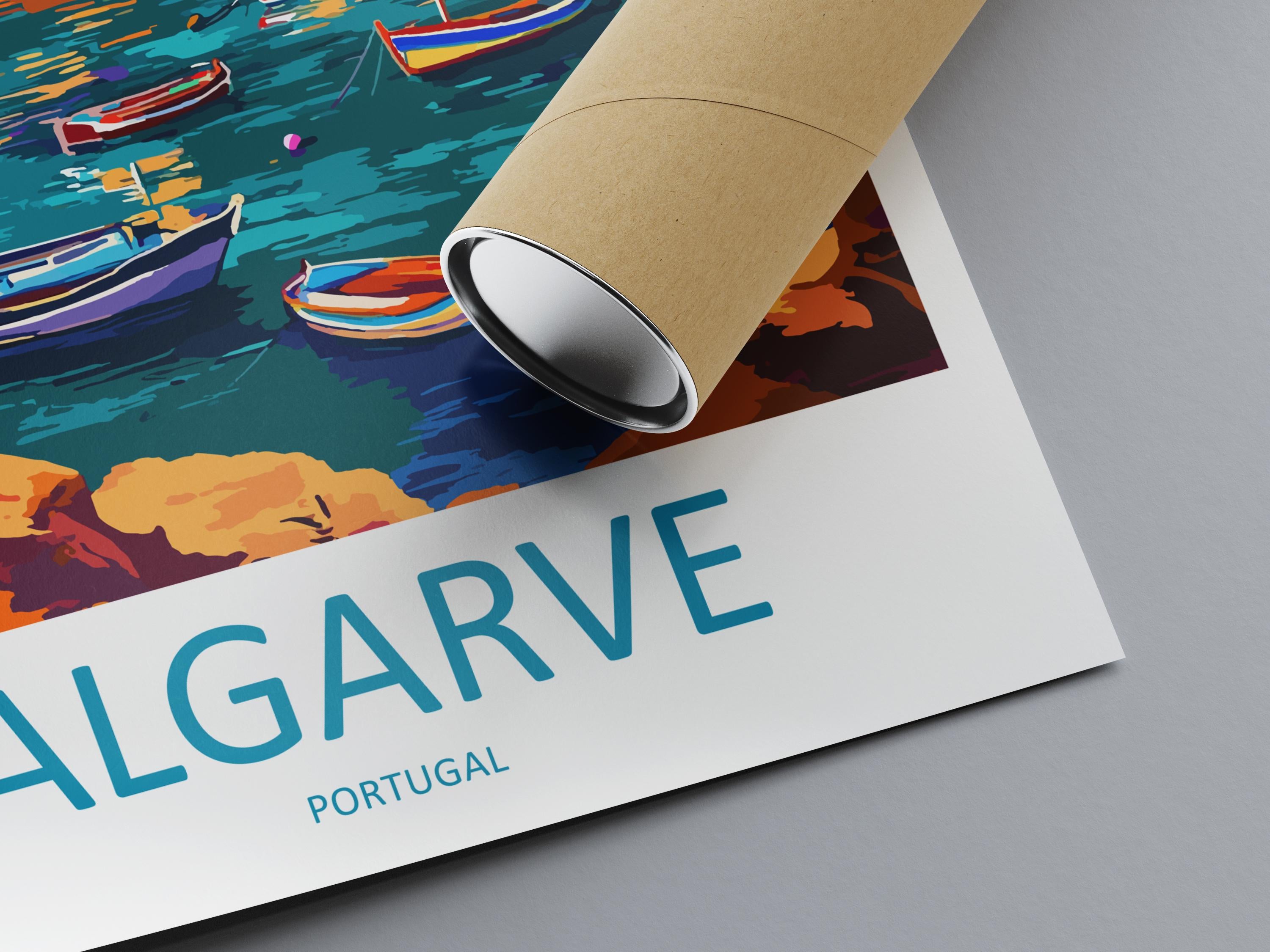 Algarve Travel Print Wall Art Algarve Wall Hanging Home Décor Algarve Gift Art Lovers Portugal Art Lover Gift Algarve Wall Décor Algarve Art