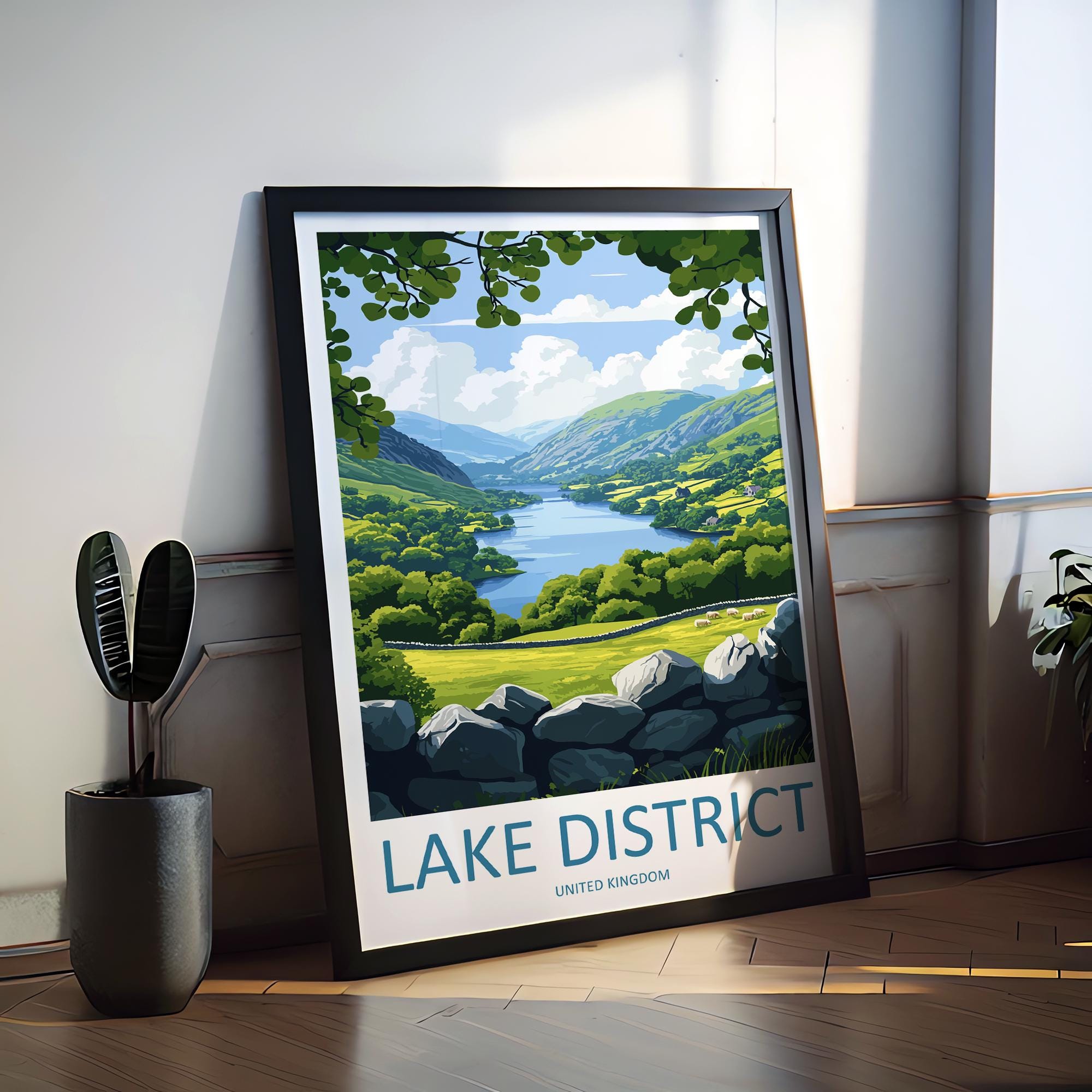 Lake District Print Lake District Home Decor Landscape Art Print Lake District Wall Art Nature Enthusiast Gift Wall Hanging Lake District