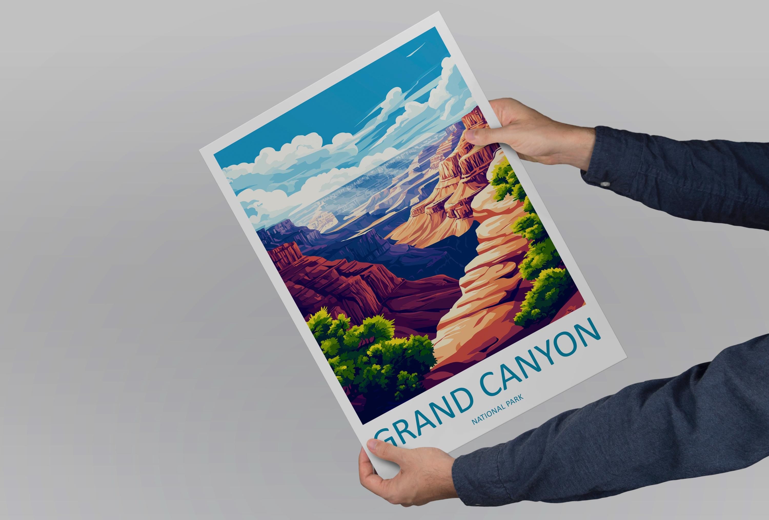 Grand Canyon National Park Travel Print Wall Art Grand Canyon Wall Hanging Home Décor Grand Canyon Gift Art Lovers Arizona Art Lover Gift