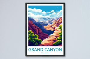 Grand Canyon National Park Travel Print Wall Art Grand Canyon Wall Hanging Home Décor Grand Canyon Gift Art Lovers Arizona Art Lover Gift