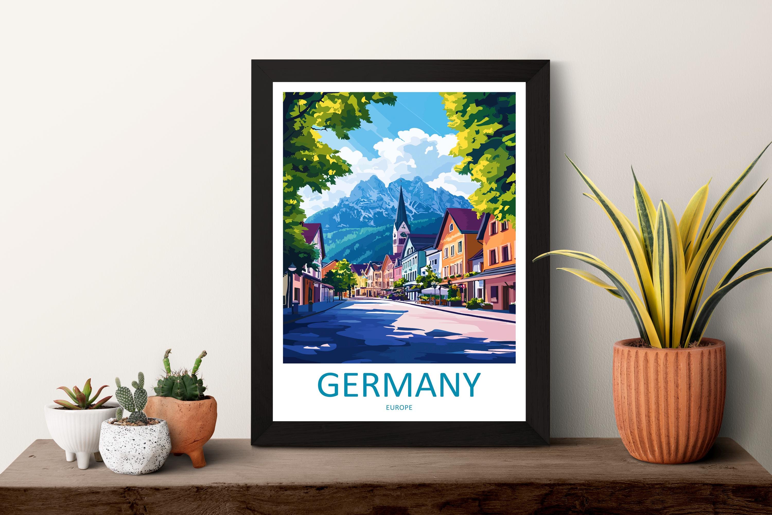 Germany Travel Print Wall Art Germany Wall Hanging Home Decoration Germany Gift Art Lovers Wall Art Print Art Germany Poster