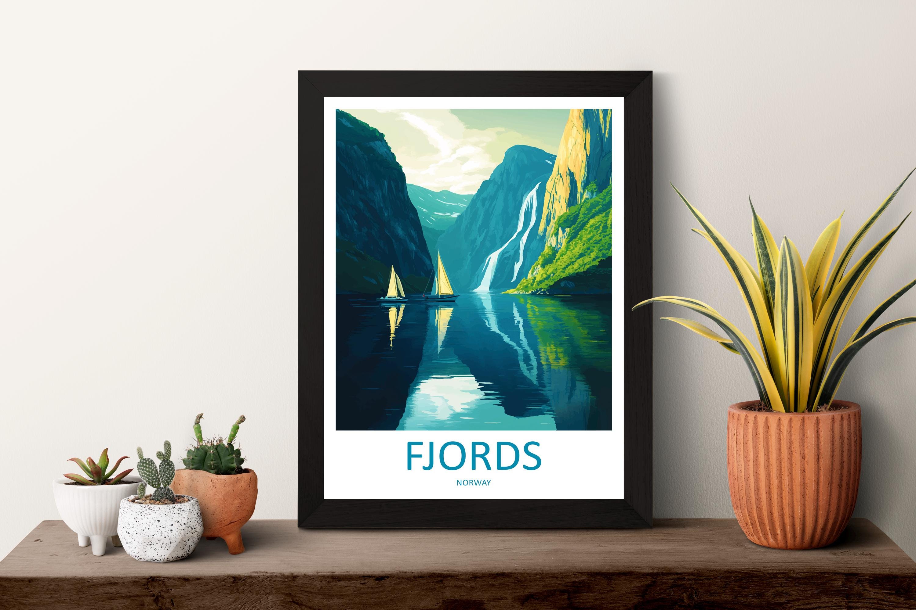 The Fjords Travel Print The Fjords Norway Home Décor The Fjords Art Print Norwegian Mountains Room Print For Scandinavian Mountains Gift Art