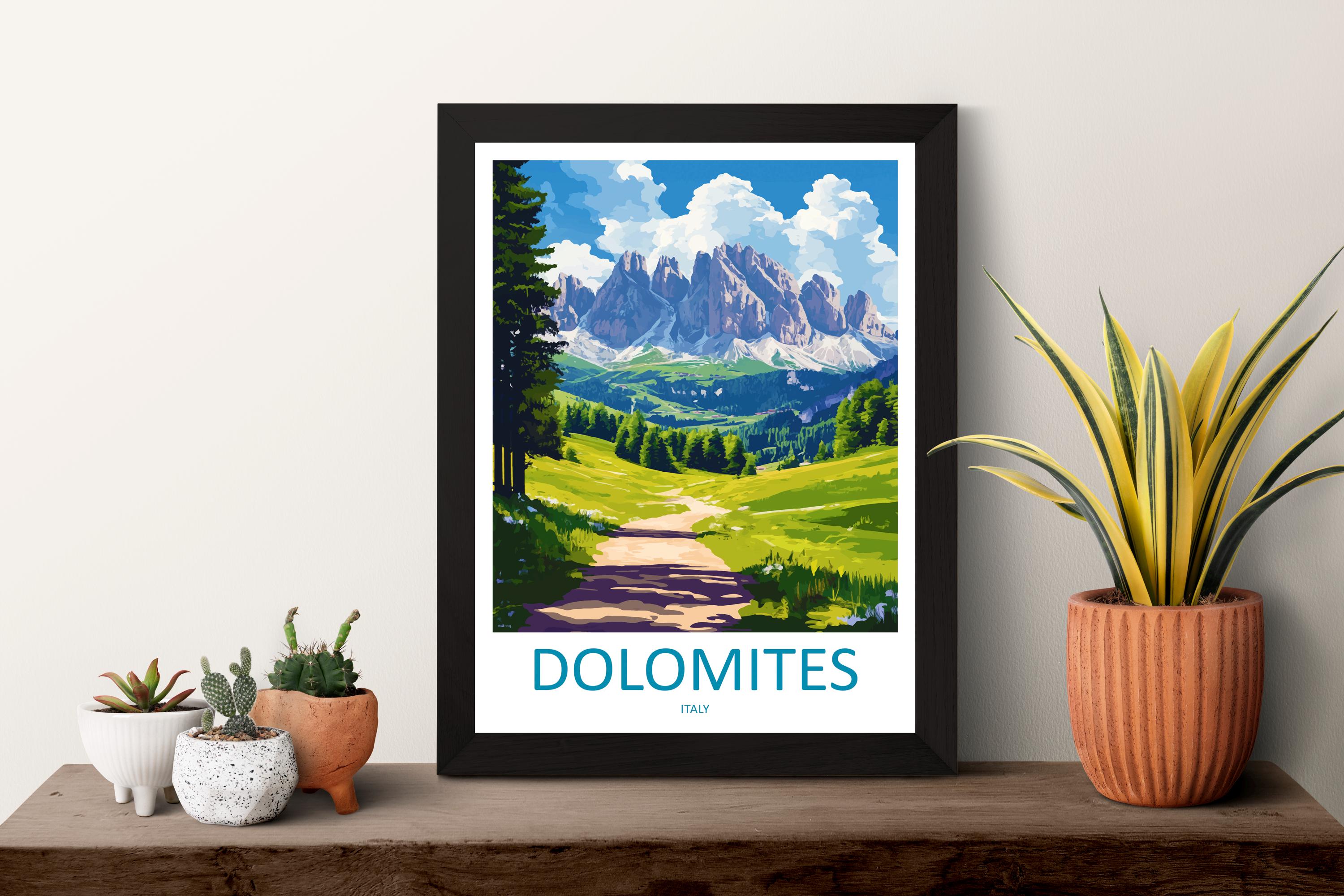 Dolomites Travel Print Dolomites Home Décor Dolomitic Alps Art Print Dolomite Mountains Room Print For Italian Mountains Gift Art Poster Art