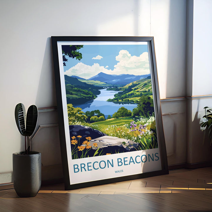 Brecon Beacons Print Brecon Beacons Home Decor Landscape Art Print Brecon Beacons Wall Nature Enthusiast Gift Wall Hanging Brecon Beacons