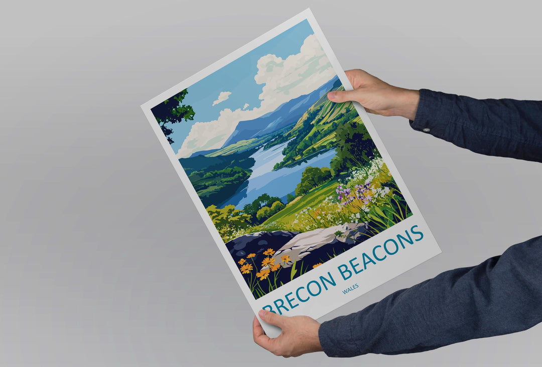 Brecon Beacons Print Brecon Beacons Home Decor Landscape Art Print Brecon Beacons Wall Nature Enthusiast Gift Wall Hanging Brecon Beacons
