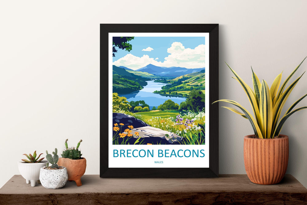 Brecon Beacons Print Brecon Beacons Home Decor Landscape Art Print Brecon Beacons Wall Nature Enthusiast Gift Wall Hanging Brecon Beacons