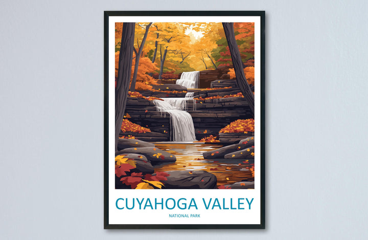 Cuyahoga Valley National Park Travel Print Cuyahoga Valley Wall Decor Ohio Cuyahoga Art Cuyahoga Wall Art Ohio Poster Gift for National Park