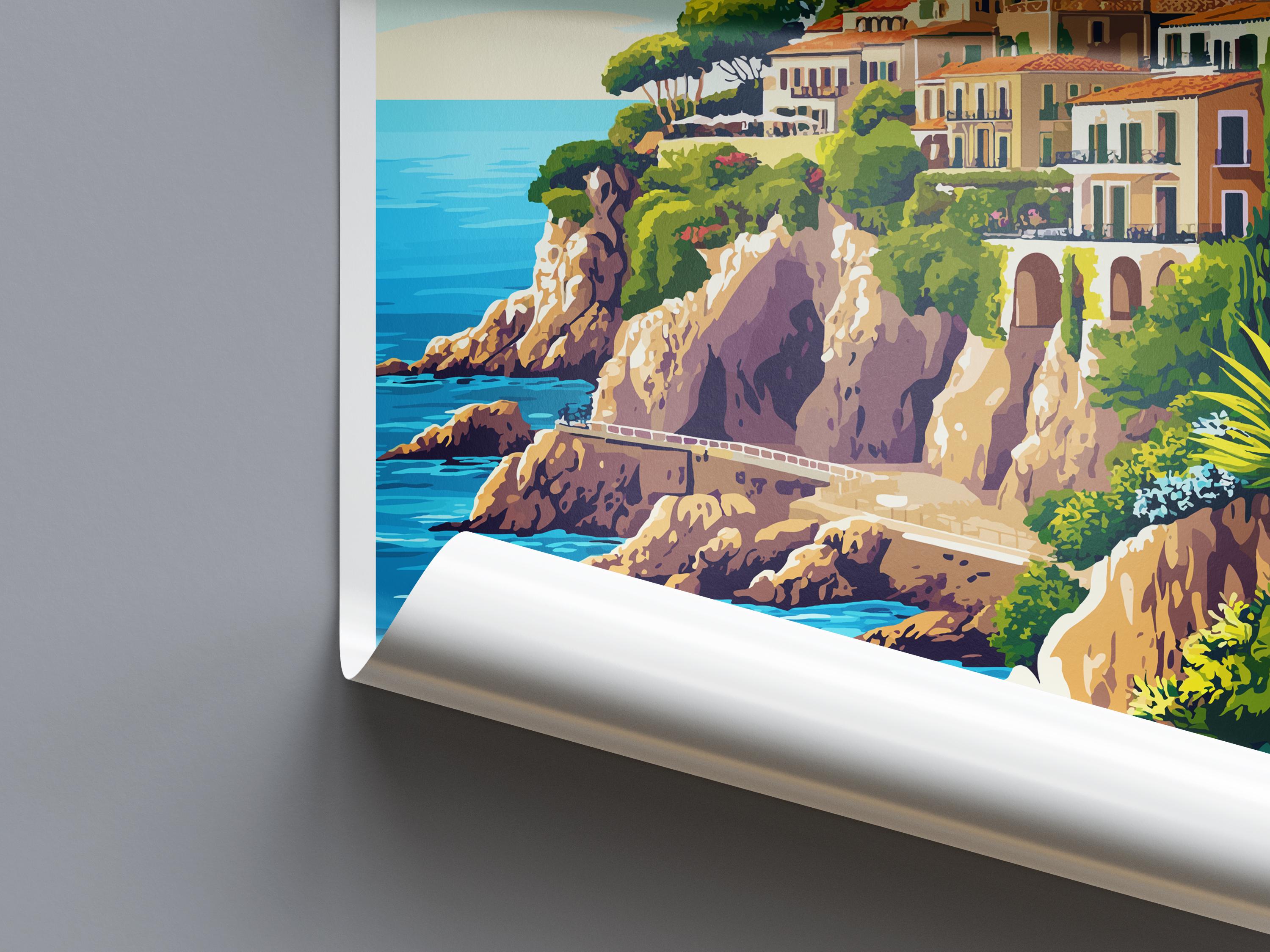 Taormina Travel Print Wall Art Taormina Wall Hanging Home Décor Taormina Gift Art Lovers Italy Art Lover Gift Taormina Print Taormina Art