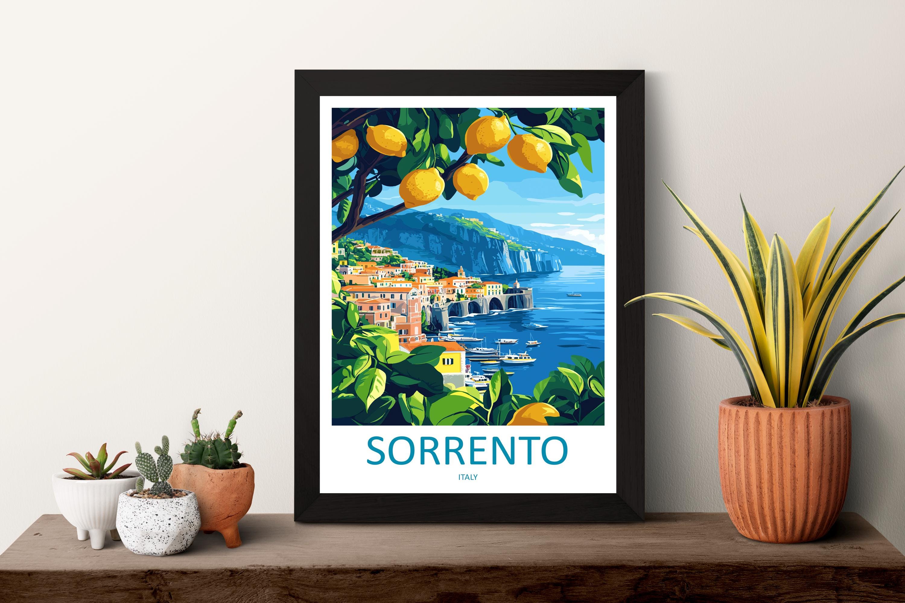 Sorrento Travel Print Wall Art Sorrento Wall Hanging Home Décor Sorrento Gift Art Lovers Italy Art Lover Gift Sorrento Print Sorrento Art