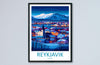 Reykjavik Travel Print Wall Art Reykjavik Wall Hanging Home Décor Reykjavik Gift Art Lovers Iceland Art Lover Gift Reykjavik Wall Decor