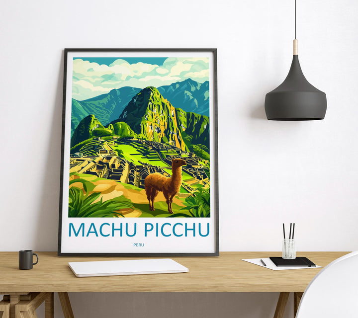 Machu Picchu Travel Print Wall Art Machu Picchu Wall Hanging Home Décor Machu Picchu Gift Art Lovers Peru Art Lover Gift Peru