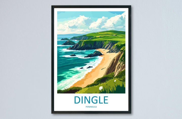 Dingle Peninsula Print Dingle Peninsula Home Decor Landscape Art Print Dingle Peninsula Wall Art for Ireland Enthusiast Gift Wall Hanging