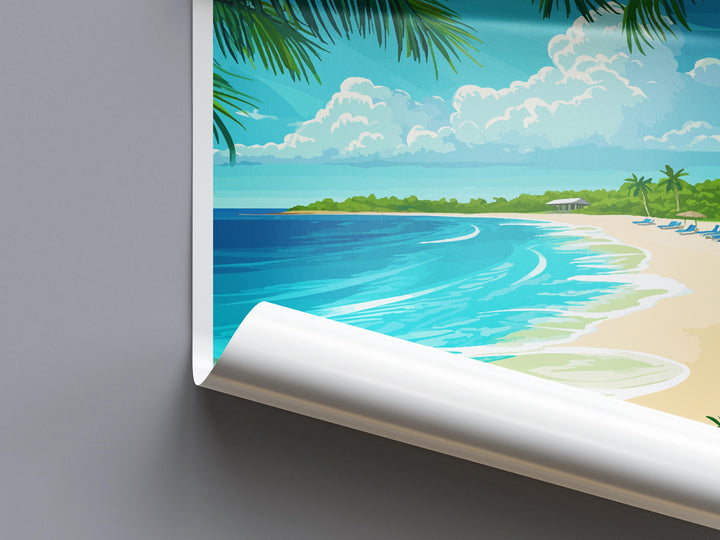 Turks and Caicos Islands Travel Print Wall Art Turks and Caicos Wall Hanging Home Décor Turks and Caicos Gift Art Lovers Wall Art Caribbean