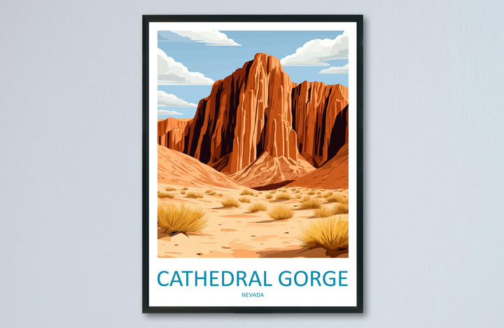 Cathedral Gorge State Park Travel Print Cathedral Gorge State Park Wall Decor Nevada Cathedral Gorge State Park Art Lake Las Vegas Wall Art