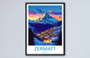 Zermatt Travel Print Wall Art Zermatt Wall Hanging Home Décor Zermatt Gift Art Lovers Ski Art Lover Gift Zermatt Print Skiing Zermatt Art