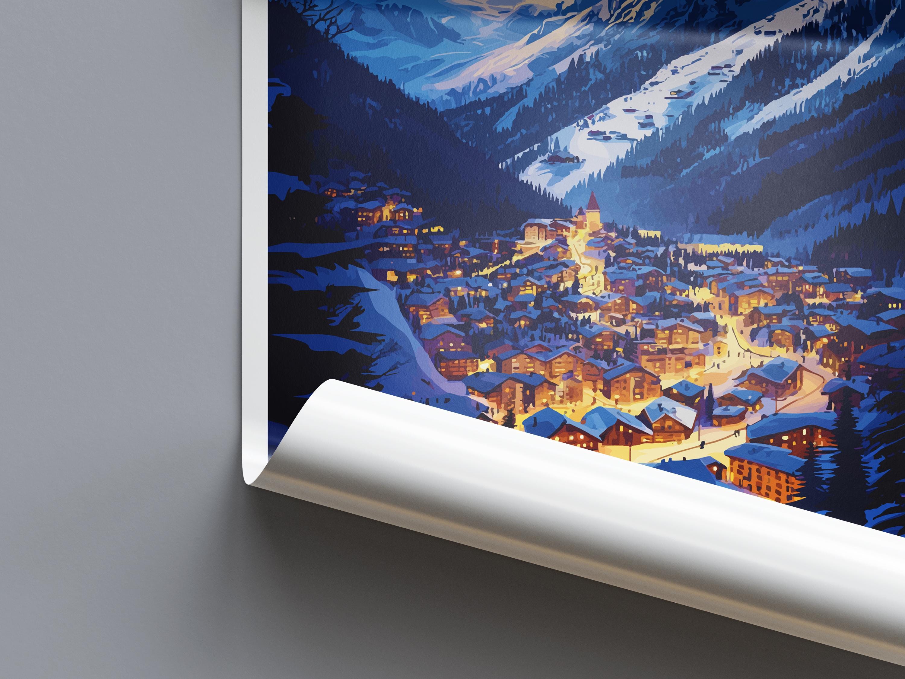 St. Anton Travel Print Wall Art St. Anton Wall Hanging Home Décor St. Anton Gift Art Lovers Ski Art Lover Gift St. Anton Print Skiing Print