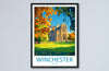 Winchester Travel Print Wall Art Winchester Wall Hanging Home Décor Winchester Gift Art Lovers England Art Lover Gift Winchester Travel