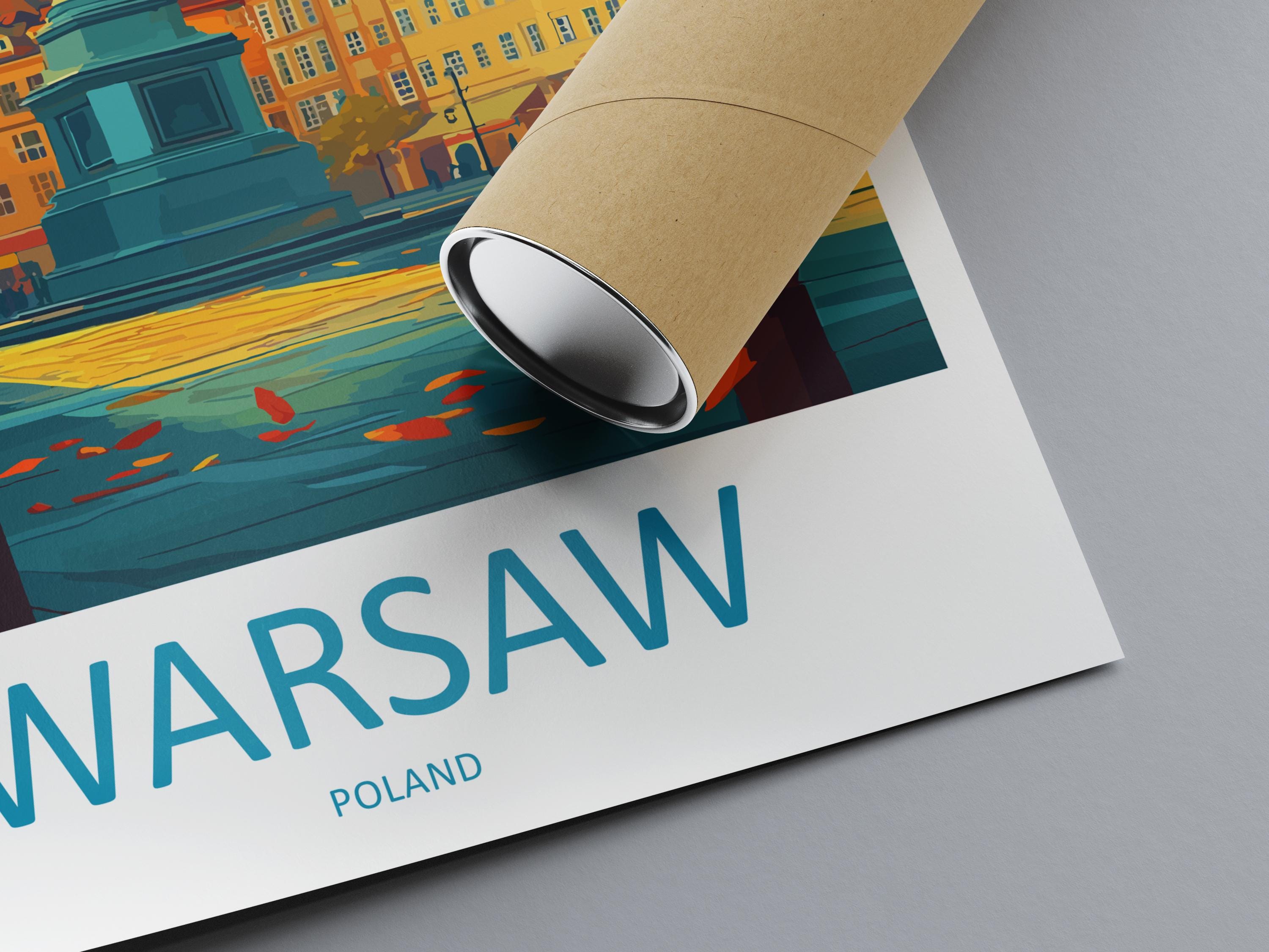 Warsaw Cityscape Print Warsaw Home Decor European City Art Print Warsaw Wall Art for Poland Enthusiast Gift Wall Hanging Warsaw Poland Decor