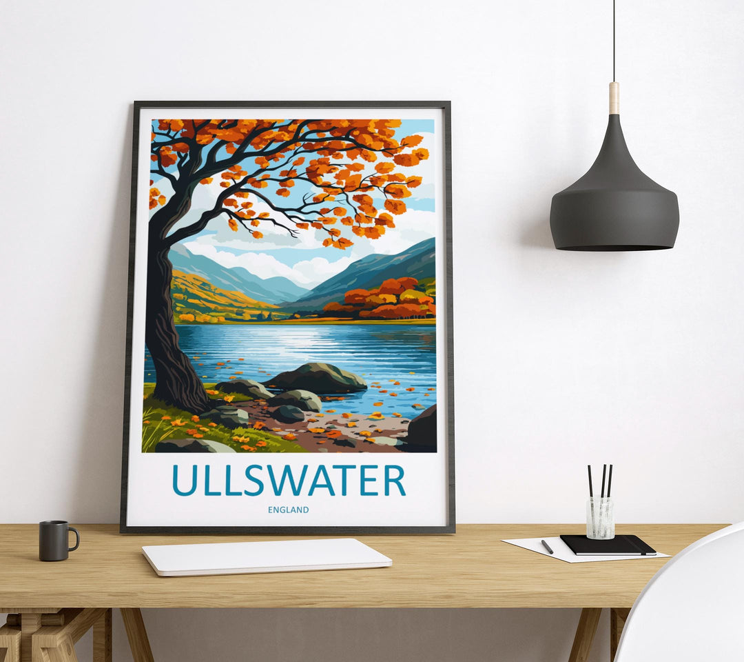 Ullswater Travel Print Wall Art Ullswater Wall Hanging Home Decoration Ullswater Gift Art Lovers Wall Art Print Art Ullswater Travel Art