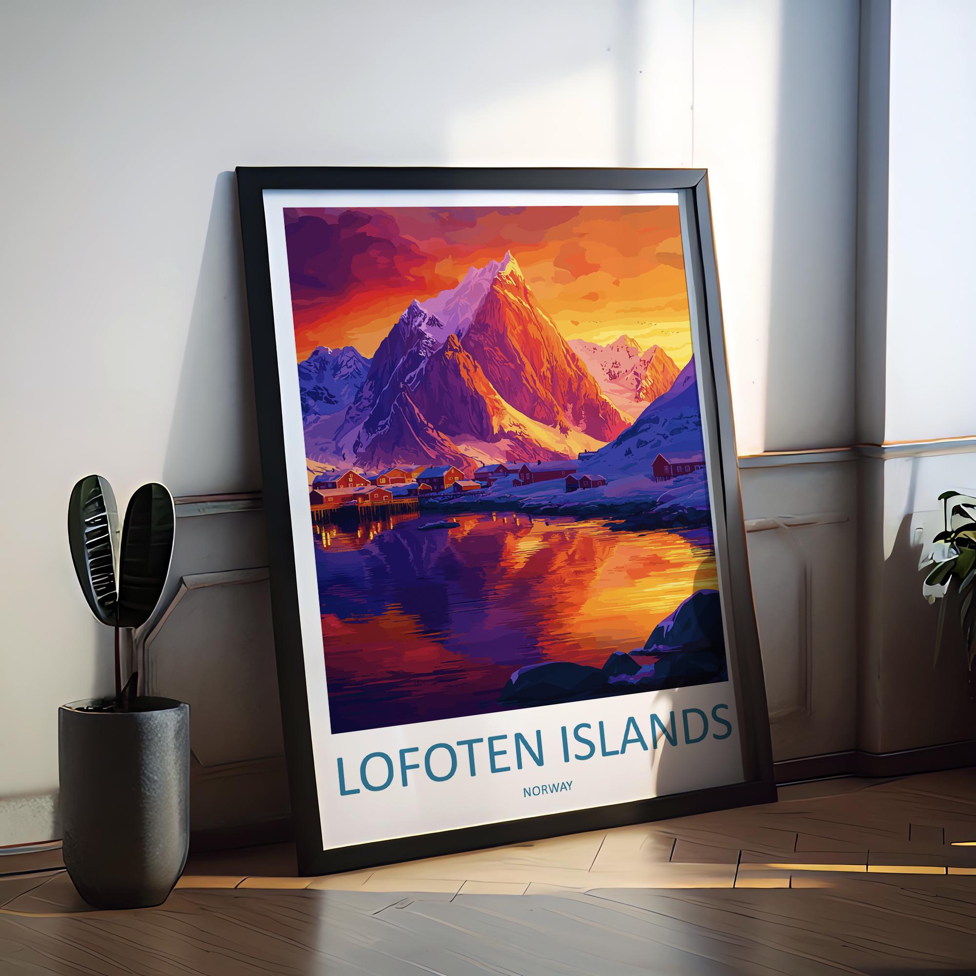 Lofoten Islands Travel Print Lofoten Home Décor Lofoten Islands Art Print Norwegian Wall Print For Lofoten Gift Wall Hanging Lofoten Artwork