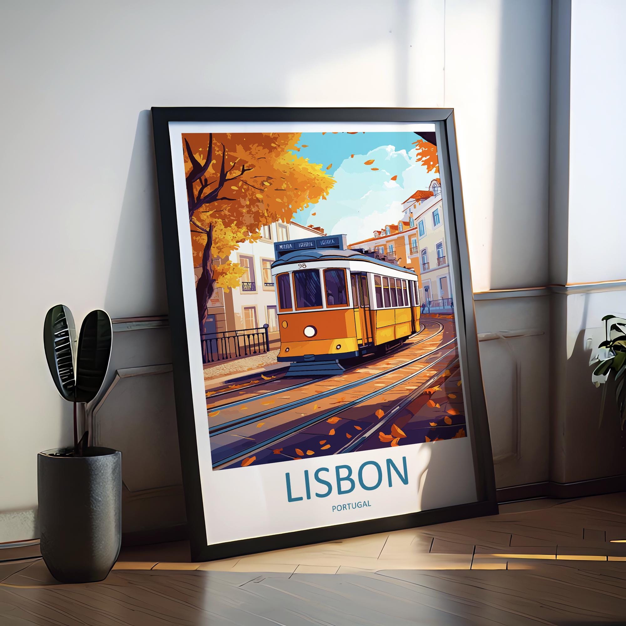 Lisbon Travel Print Wall Art Lisbon Wall Hanging Home Décor Lisbon Gift Art Lovers Portugal Art Lover Gift Lisbon Poster