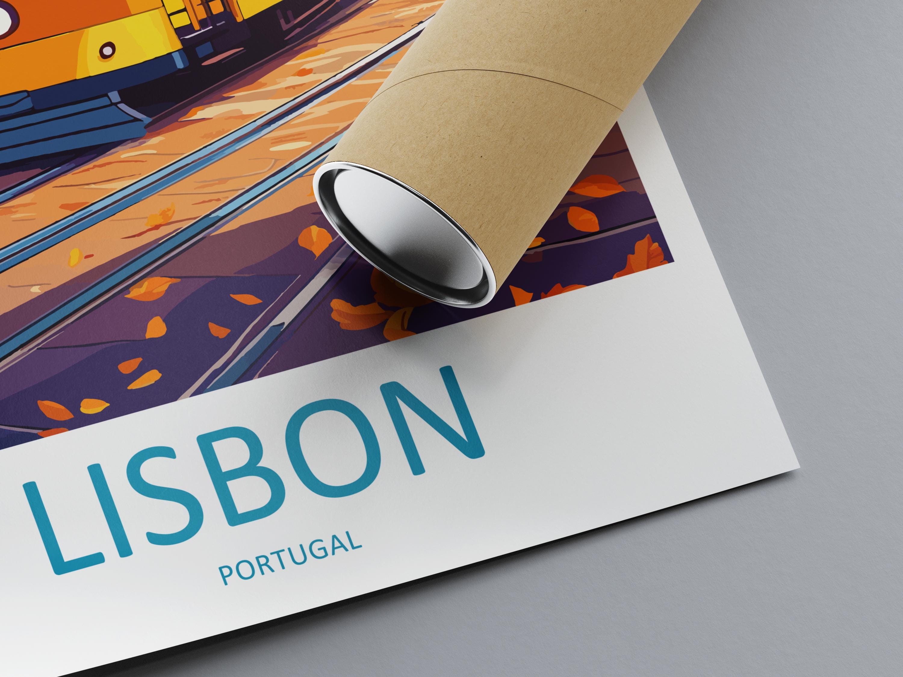 Lisbon Travel Print Wall Art Lisbon Wall Hanging Home Décor Lisbon Gift Art Lovers Portugal Art Lover Gift Lisbon Poster