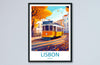 Lisbon Travel Print Wall Art Lisbon Wall Hanging Home Décor Lisbon Gift Art Lovers Portugal Art Lover Gift Lisbon Poster