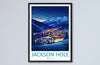 Jackson Hole Travel Print Wall Art Jackson Hole Wall Hanging Home Décor Jackson Hole Gift Art Lovers Ski Art Lover Gift Jackson Hole Print