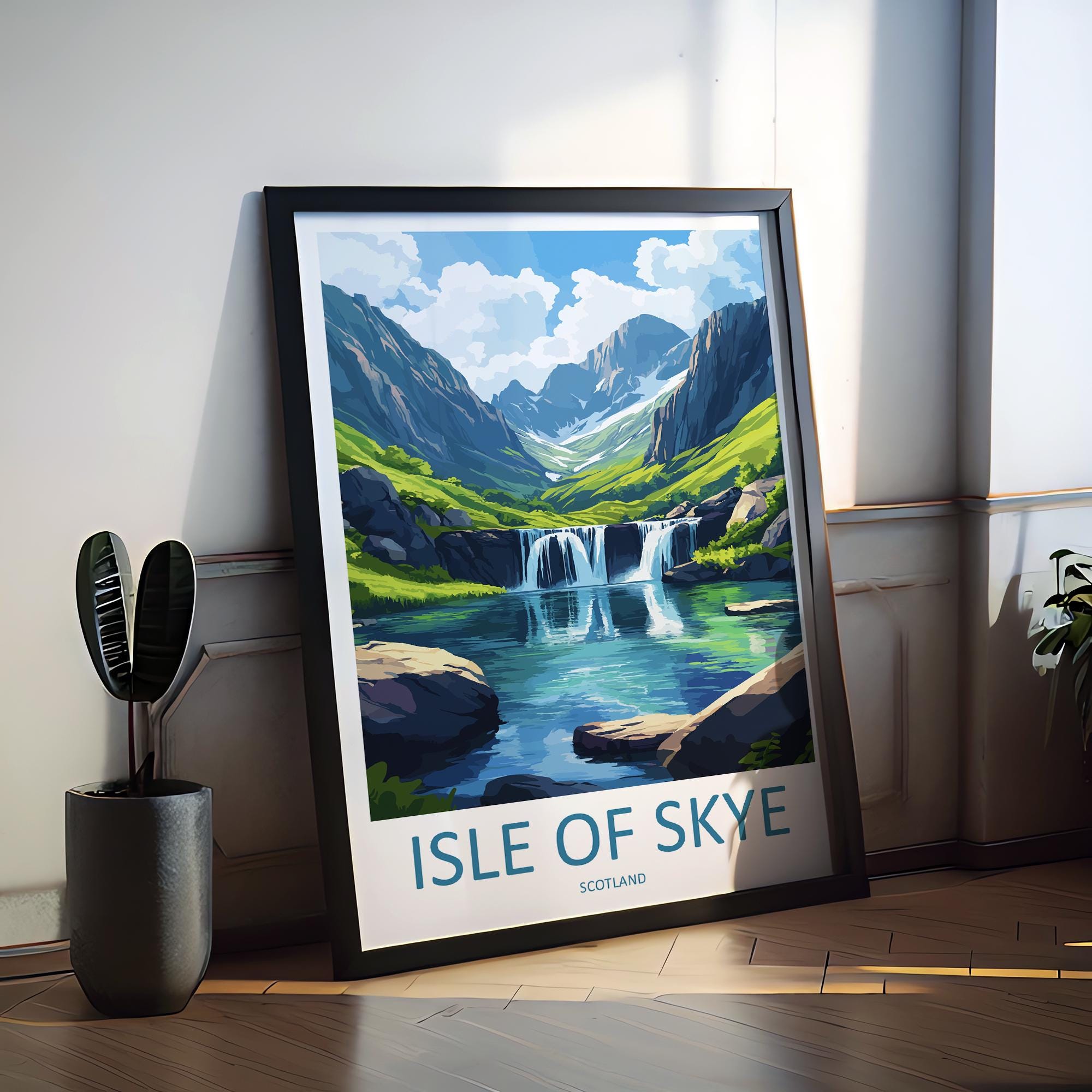 Isle Of Skye Travel Print Wall Art Isle Of Skye Wall Hanging Home Décor Isle Of Skye Gift Art Lovers Scotland Art Lover Gift Isle Of Skye