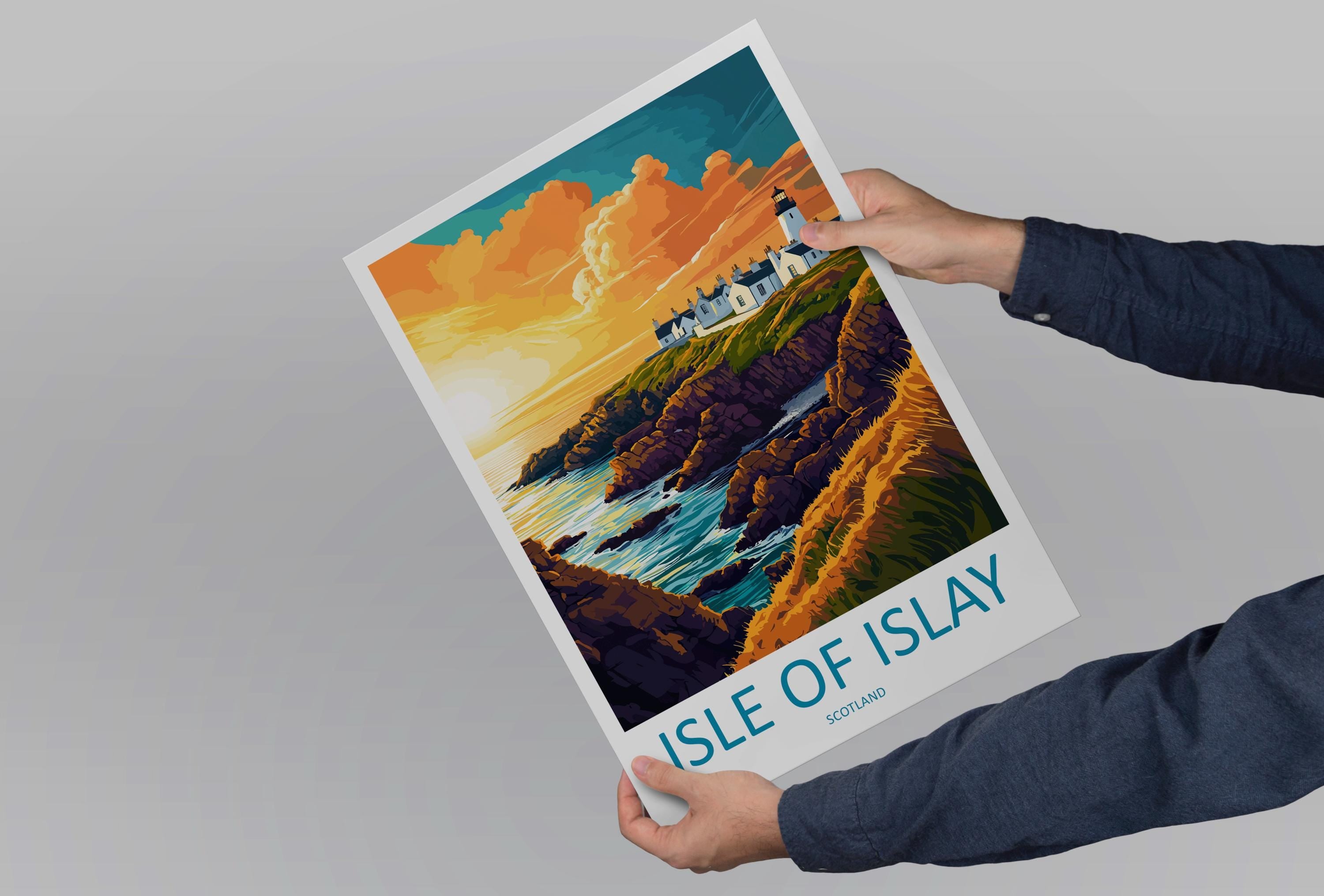 Isle Of Islay Travel Print Wall Art Isle Of Islay Wall Hanging Home Décor Isle Of Islay Gift Art Lovers Scotland Art Lover Gift Isle Poster