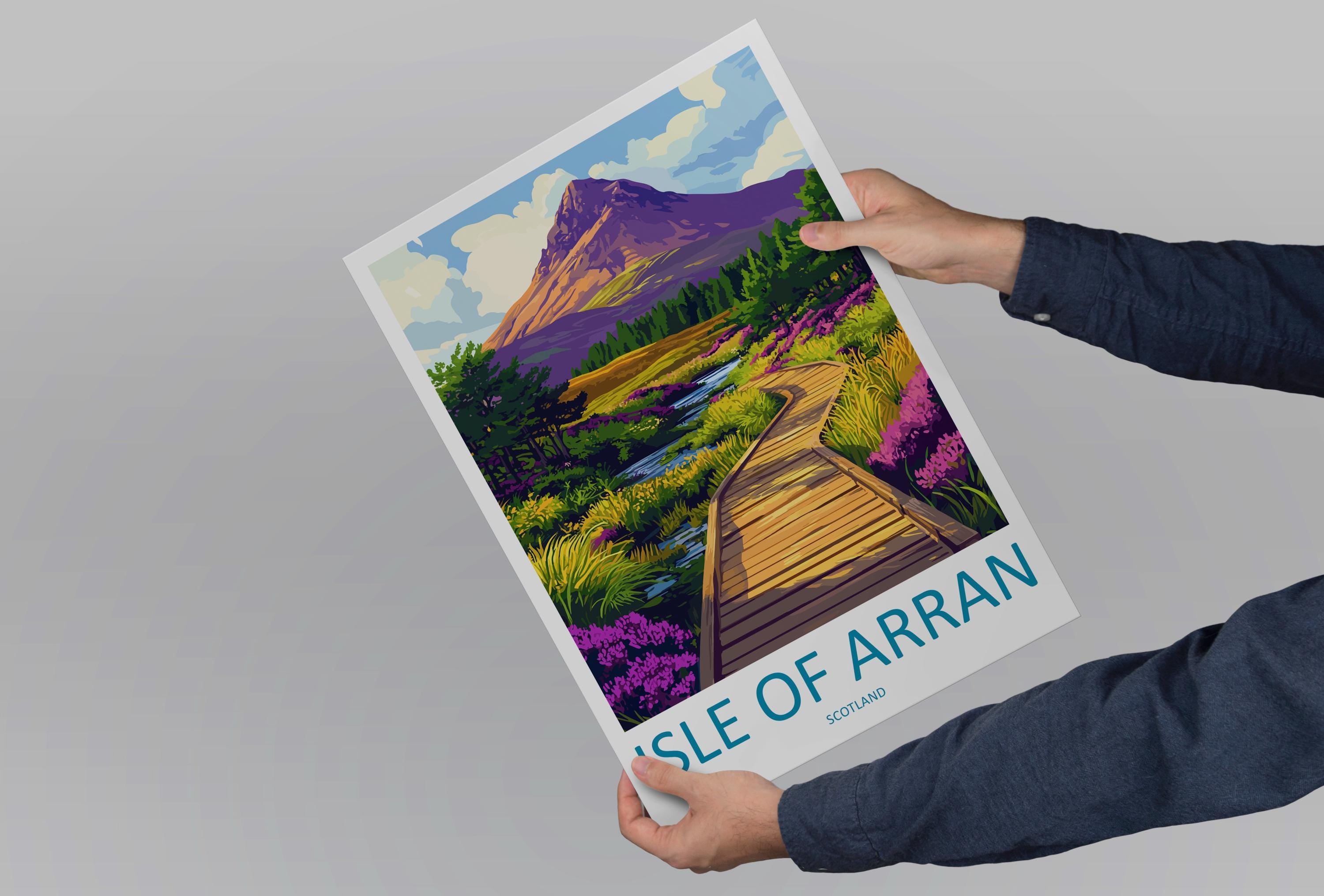 Isle Of Arran Travel Print Wall Art Isle Of Arran Wall Hanging Home Décor Isle Of Arran Gift Art Lovers Scotland Art Lover Gift Isle Poster