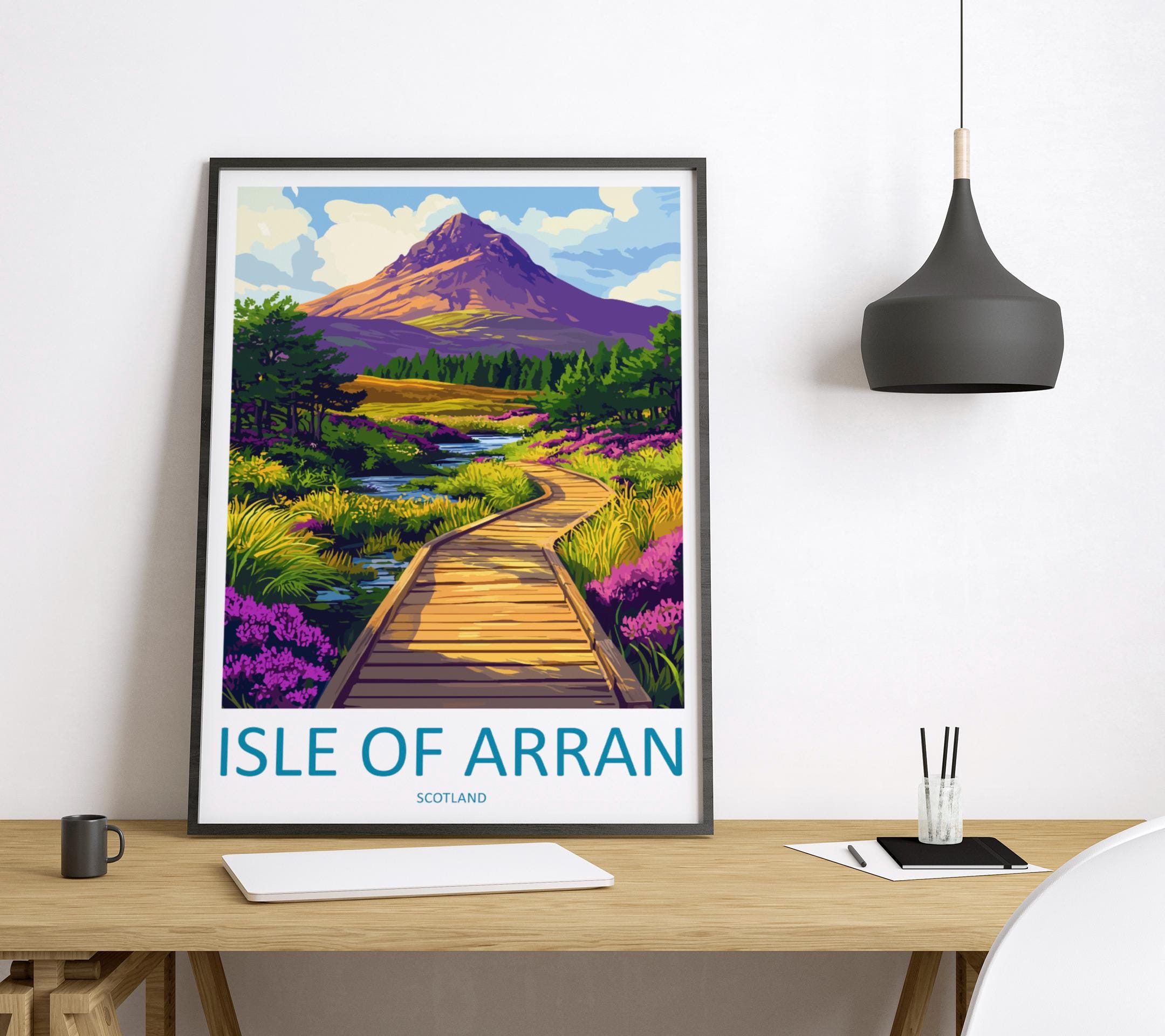 Isle Of Arran Travel Print Wall Art Isle Of Arran Wall Hanging Home Décor Isle Of Arran Gift Art Lovers Scotland Art Lover Gift Isle Poster