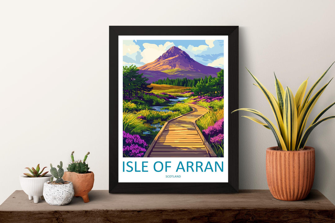 Isle Of Arran Travel Print Wall Art Isle Of Arran Wall Hanging Home Décor Isle Of Arran Gift Art Lovers Scotland Art Lover Gift Isle Poster