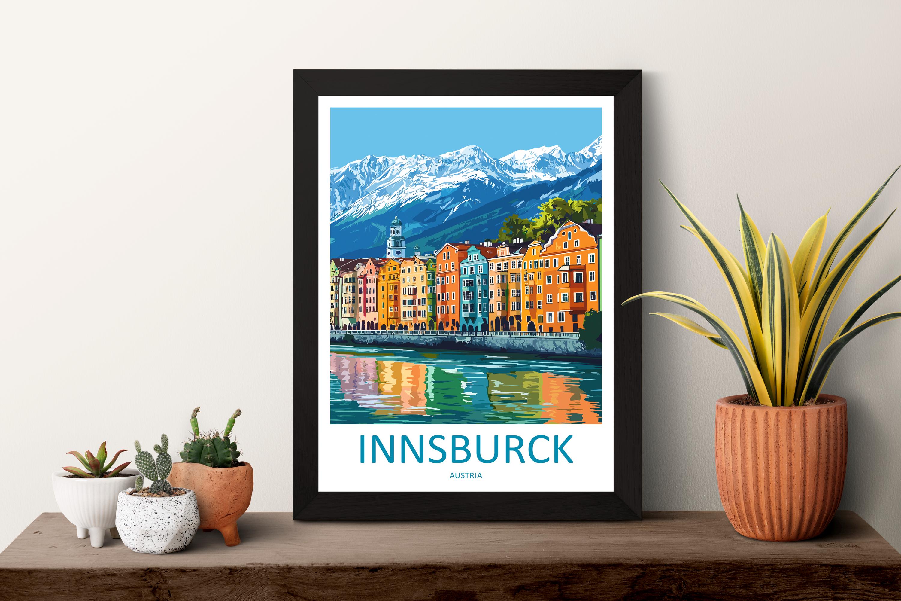 Innsbruck Print Innsbruck Home Decor Landscape Art Print Innsbruck Wall Art for Austria Enthusiast Gift Wall Hanging Innsbruck Austria Print