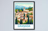 Granada Travel Print Wall Art Granada Wall Hanging Home Décor Granada Gift Art Lovers Spain Art Lover Gift Granada Wall Décor Granada Art