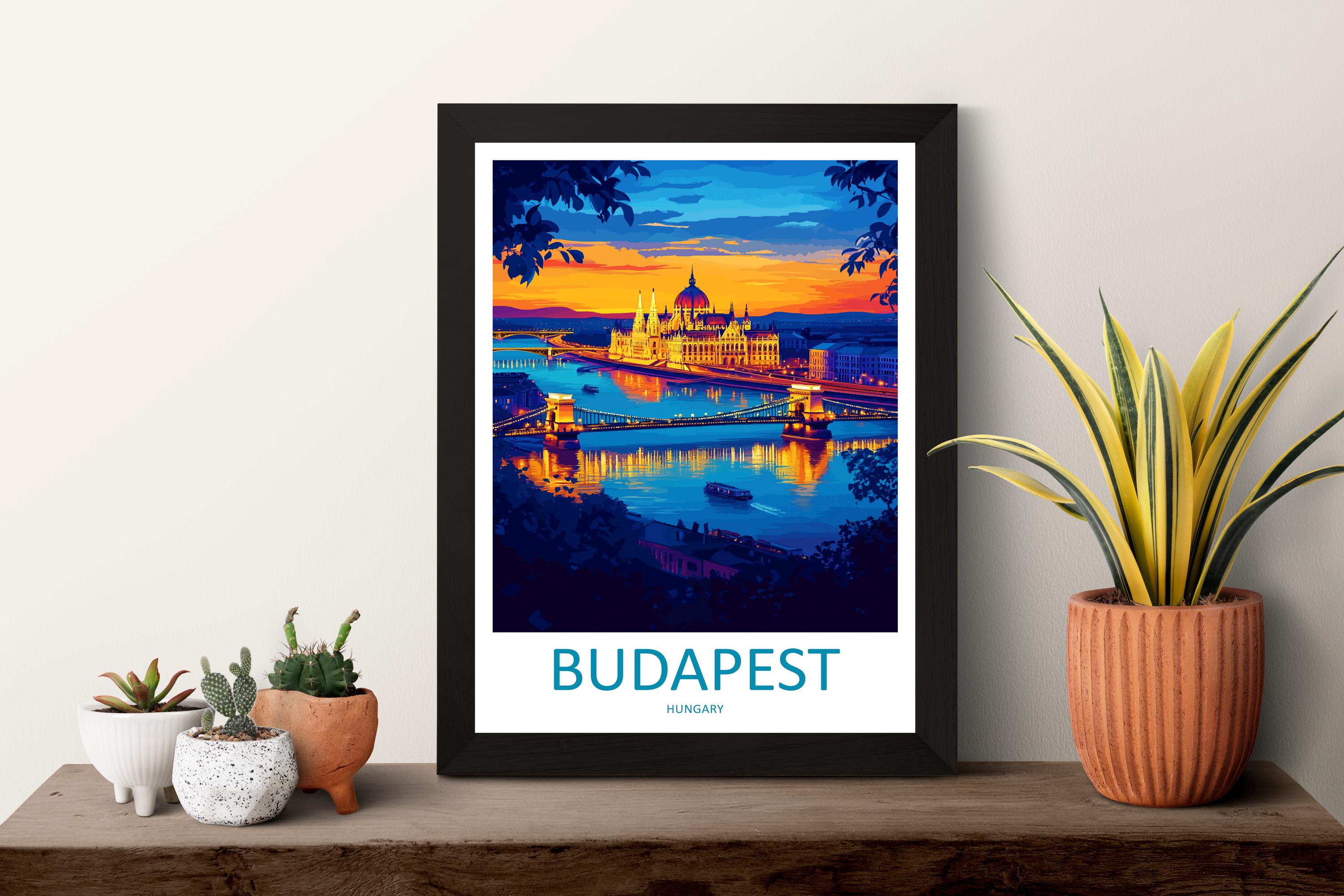 Budapest Travel Print Wall Art Budapest Wall Hanging Home Décor Budapest Gift Art Lovers Hungary Art Lover Gift Budapest Wall Décor