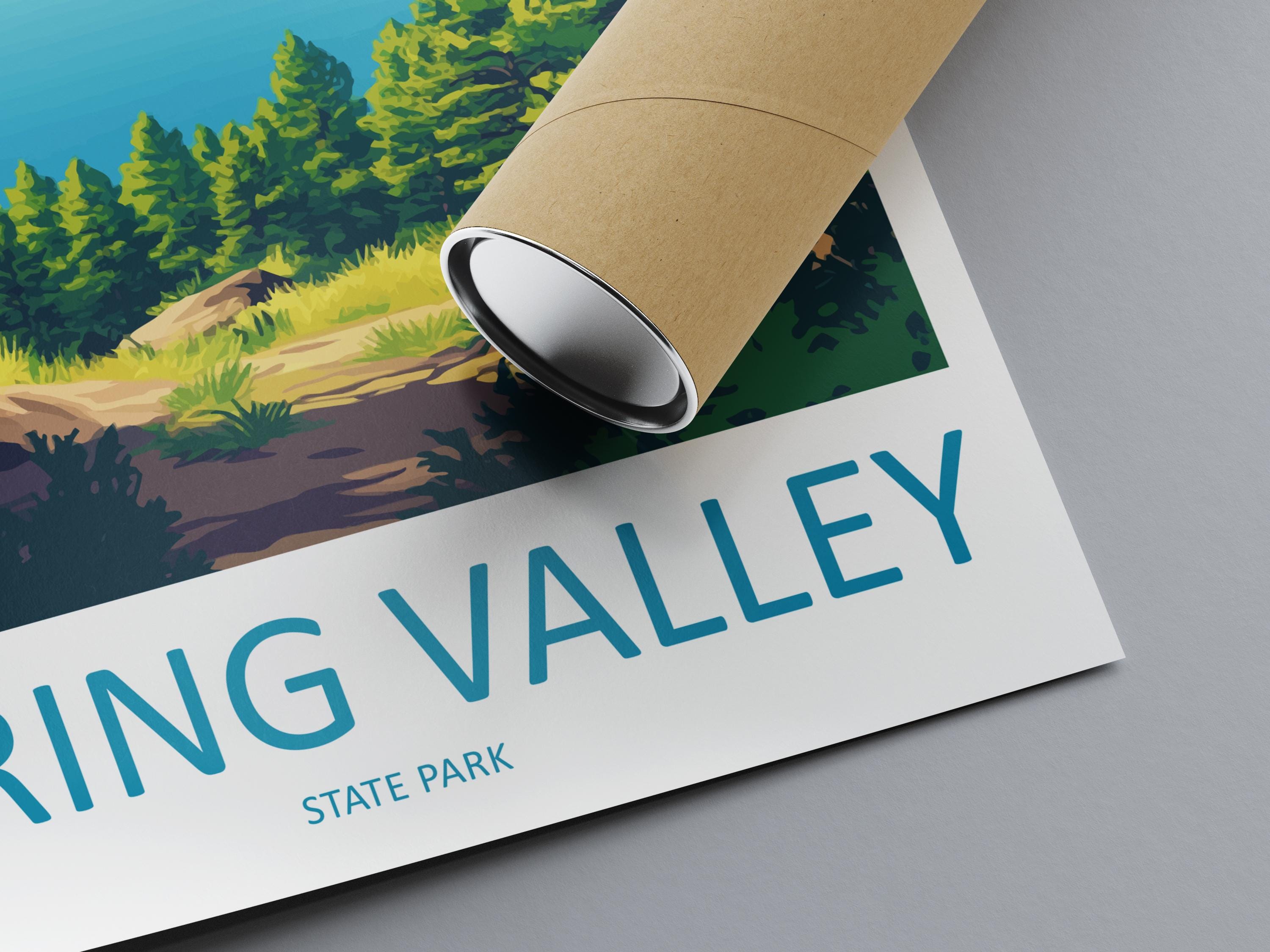 Spring Valley Travel Print Spring Valley Wall Decor Nevada Spring Valley Art Spring Valley Wall Art Nevada Poster Gift Spring Valley Park