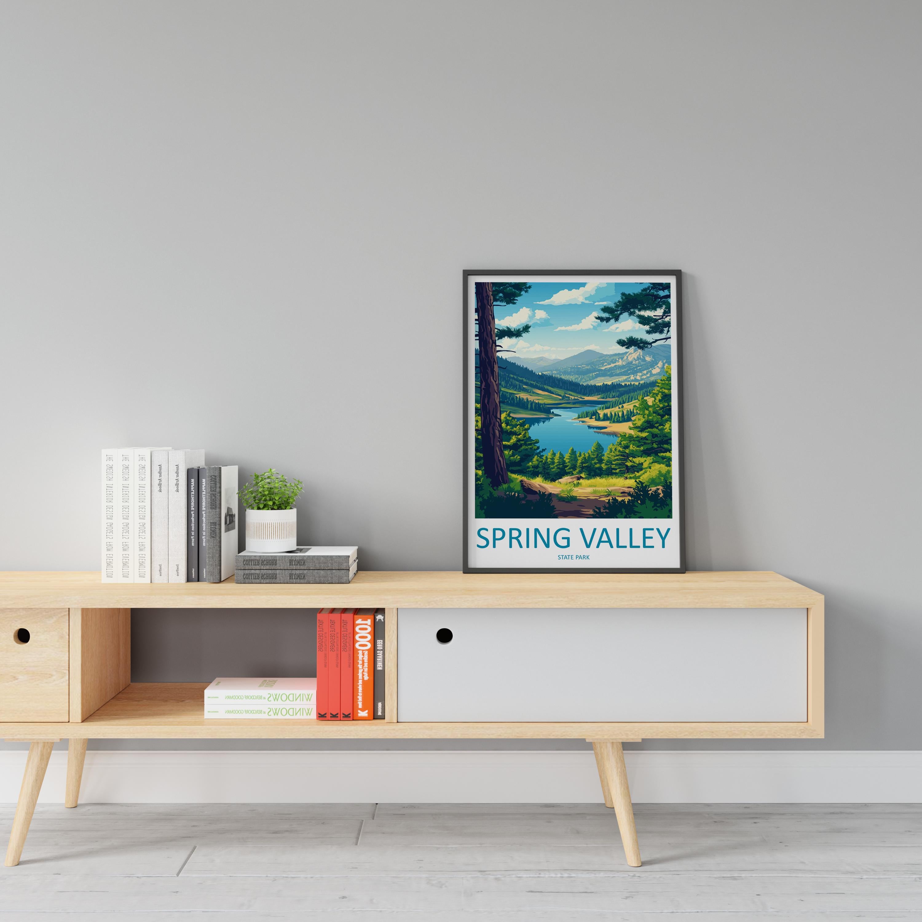 Spring Valley Travel Print Spring Valley Wall Decor Nevada Spring Valley Art Spring Valley Wall Art Nevada Poster Gift Spring Valley Park