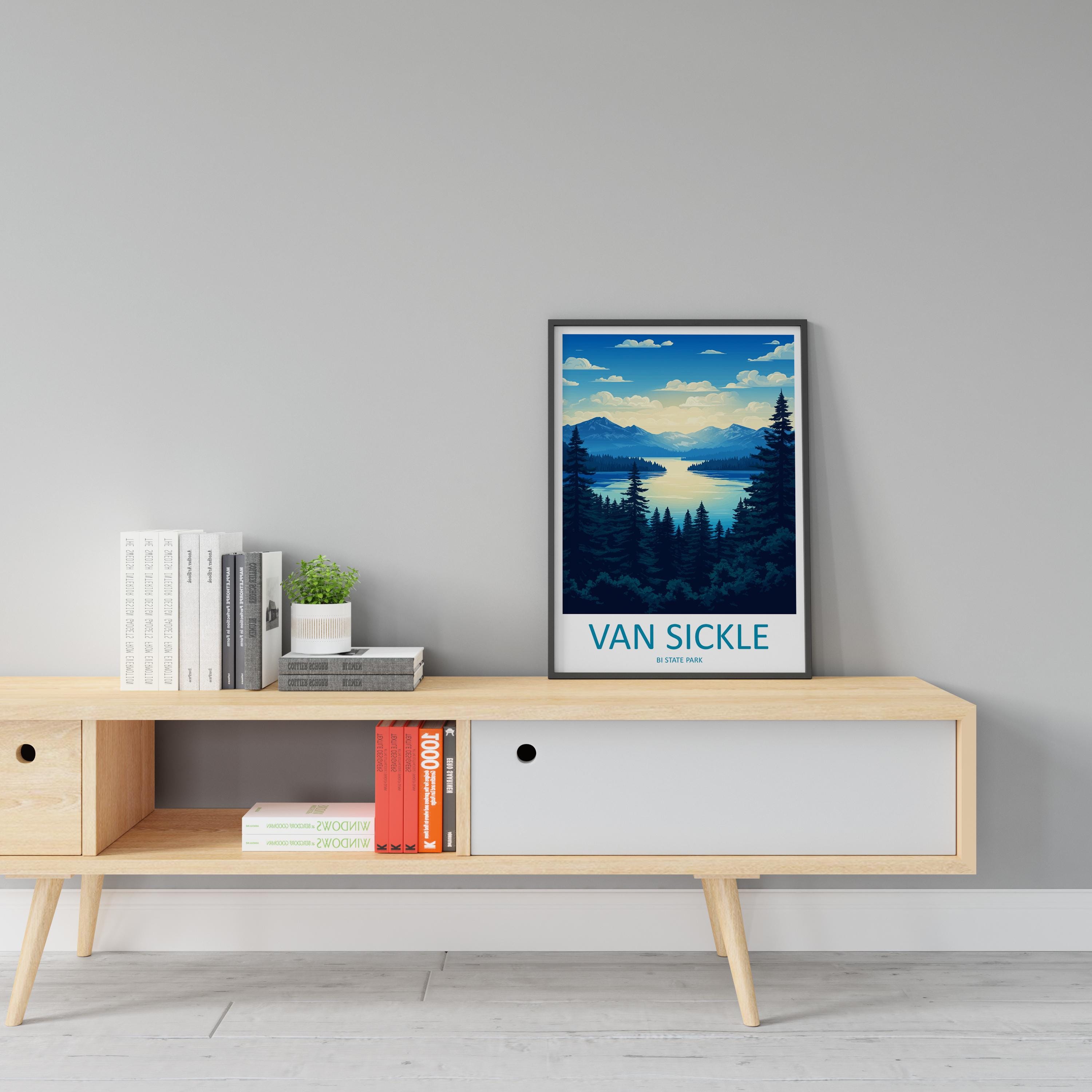 Van Sickle Travel Print Van Sickle Wall Decor Nevada Van Sickle Art Van Sickle Wall Art Nevada Poster Gift Van Sickle Park Art