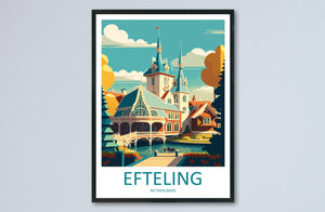 Efteling Travel Print Efteling Wall Decor Netherlands Efteling Art Efteling Wall Art Netherlands Poster Gift Efteling Park Art