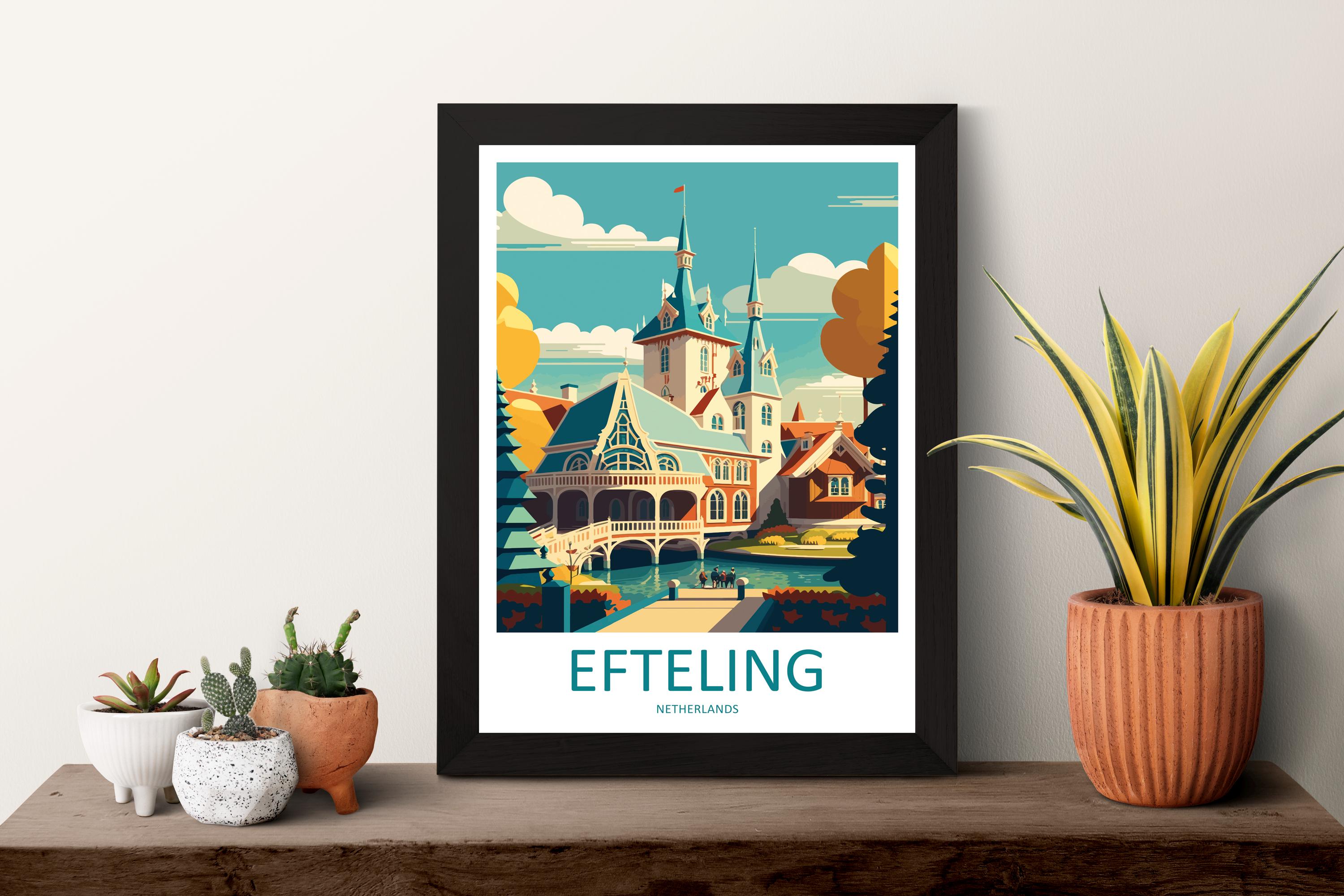 Efteling Travel Print Efteling Wall Decor Netherlands Efteling Art Efteling Wall Art Netherlands Poster Gift Efteling Park Art