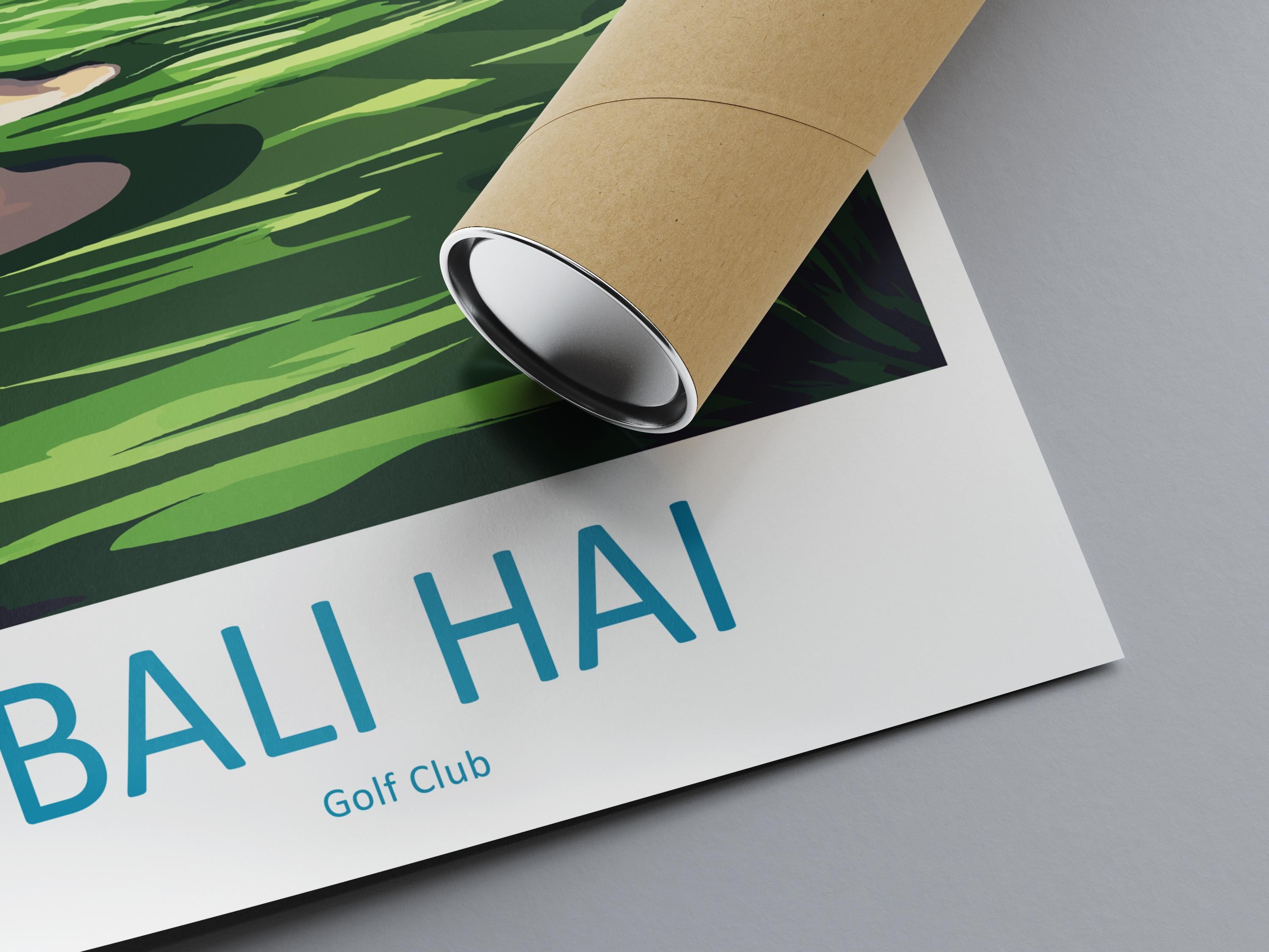 Bali Hai Golf Club Travel Print Bali Hai Wall Decor Las Vegas Golf Art Bali Hai Golf Wall Art Nevada Poster Gift for Golf Enthusiasts Poster