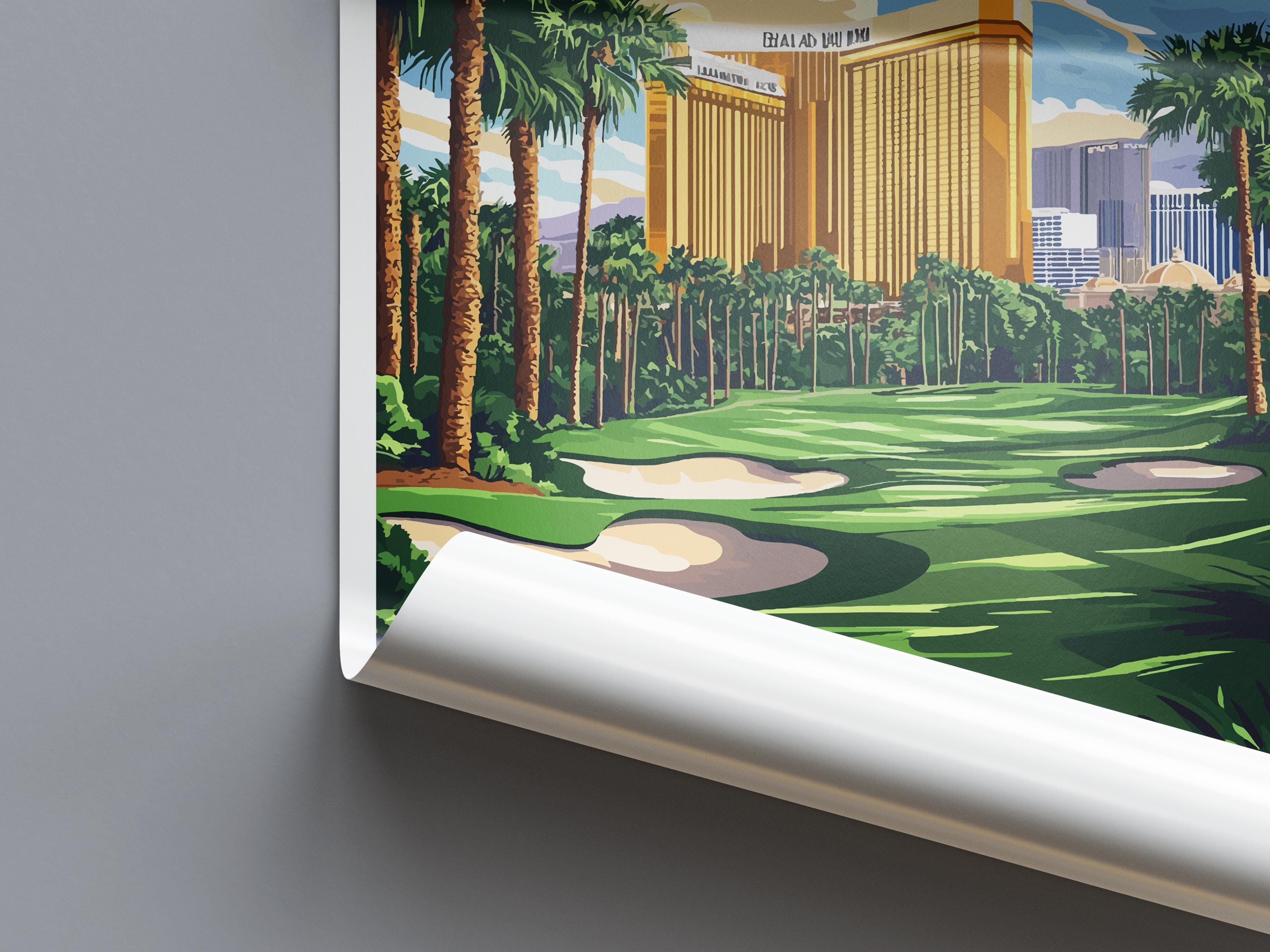 Bali Hai Golf Club Travel Print Bali Hai Wall Decor Las Vegas Golf Art Bali Hai Golf Wall Art Nevada Poster Gift for Golf Enthusiasts Poster