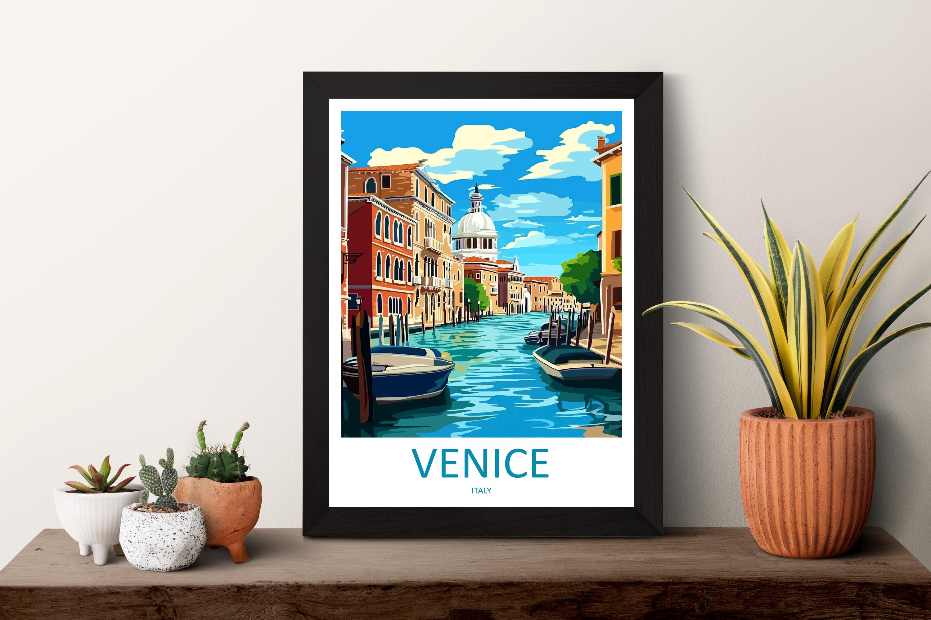 Venice Travel Print Wall Art Venice Italy Wall Hanging Home Decoration Venice Gift Art Lovers Wall Art Print Venice Italy St. Mark's Square