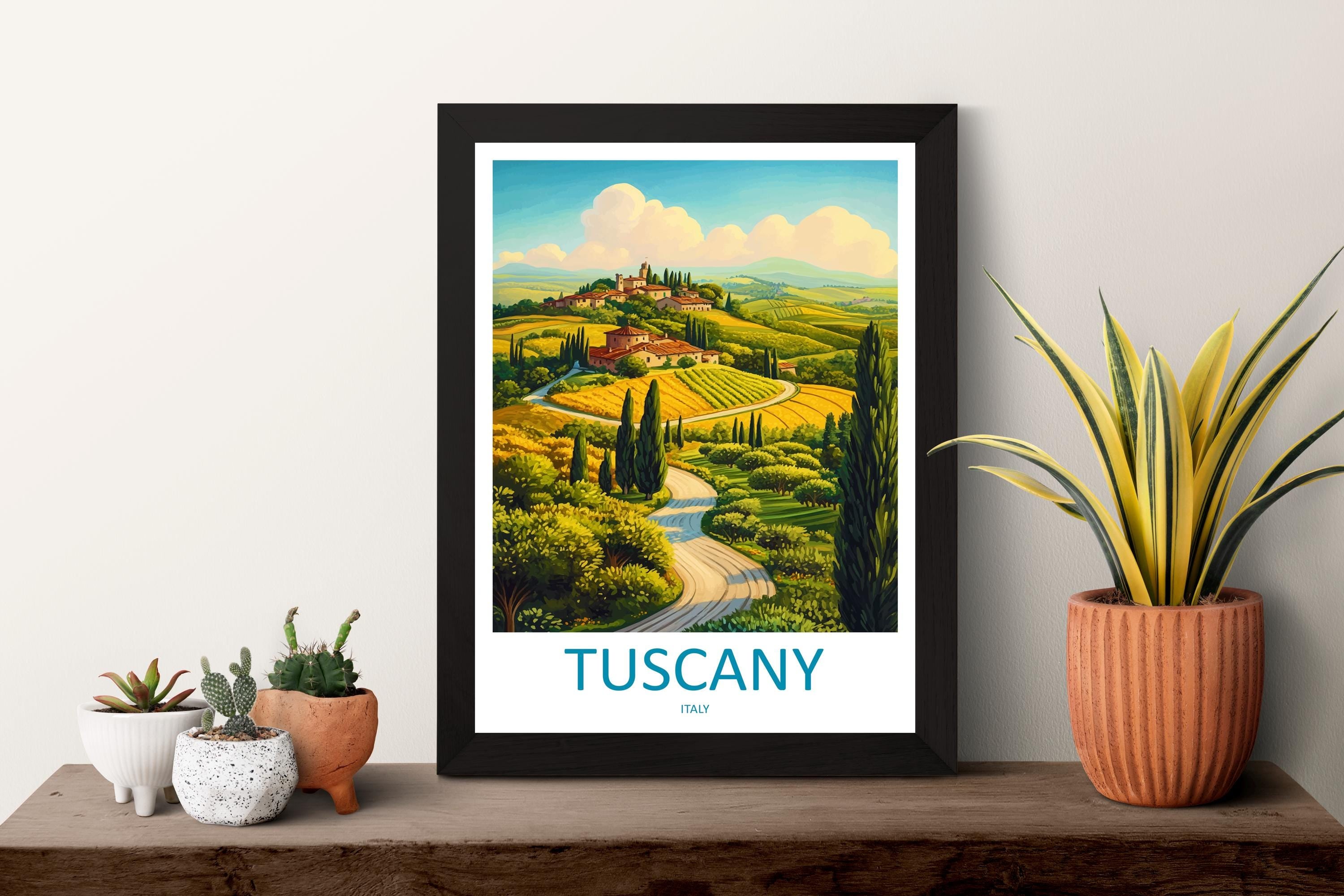 Tuscany Travel Print Wall Art Tuscany Italy Wall Hanging Home Decoration Tuscany Gift Art Lovers Wall Art Print Tuscany Italy Art Tuscany