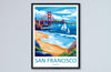 San Francisco Golden Gate Travel Print Wall Art San Francisco Wall Hanging Home Décor San Francisco Gift Art Lovers California Art Lover