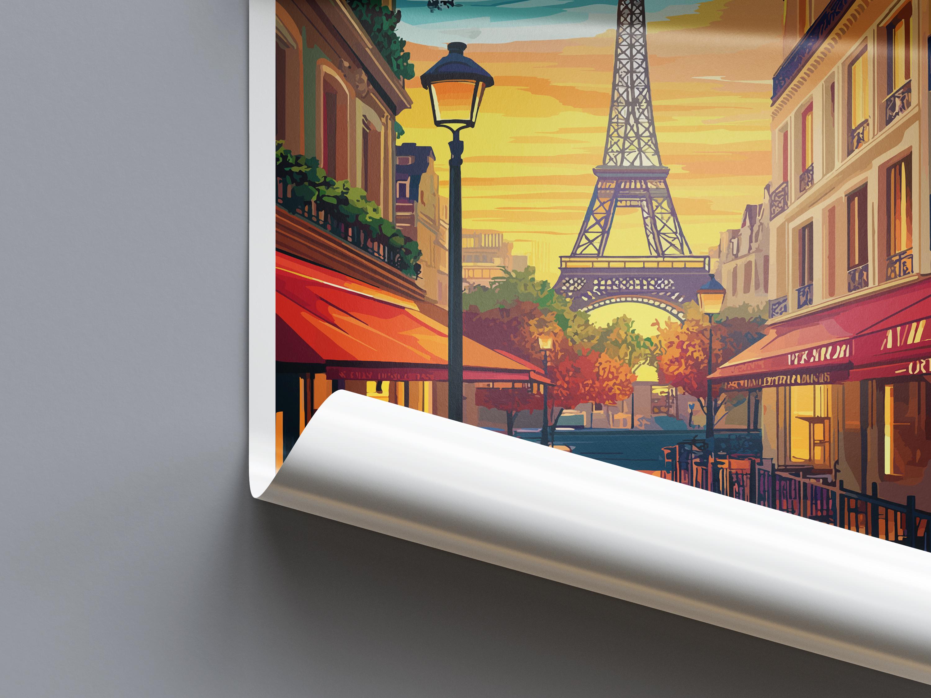 Paris Travel Print Wall Art Paris Wall Hanging Home Décor Paris Gift Art Lovers France Art Lover Gift Paris Print France Wall Art Décor