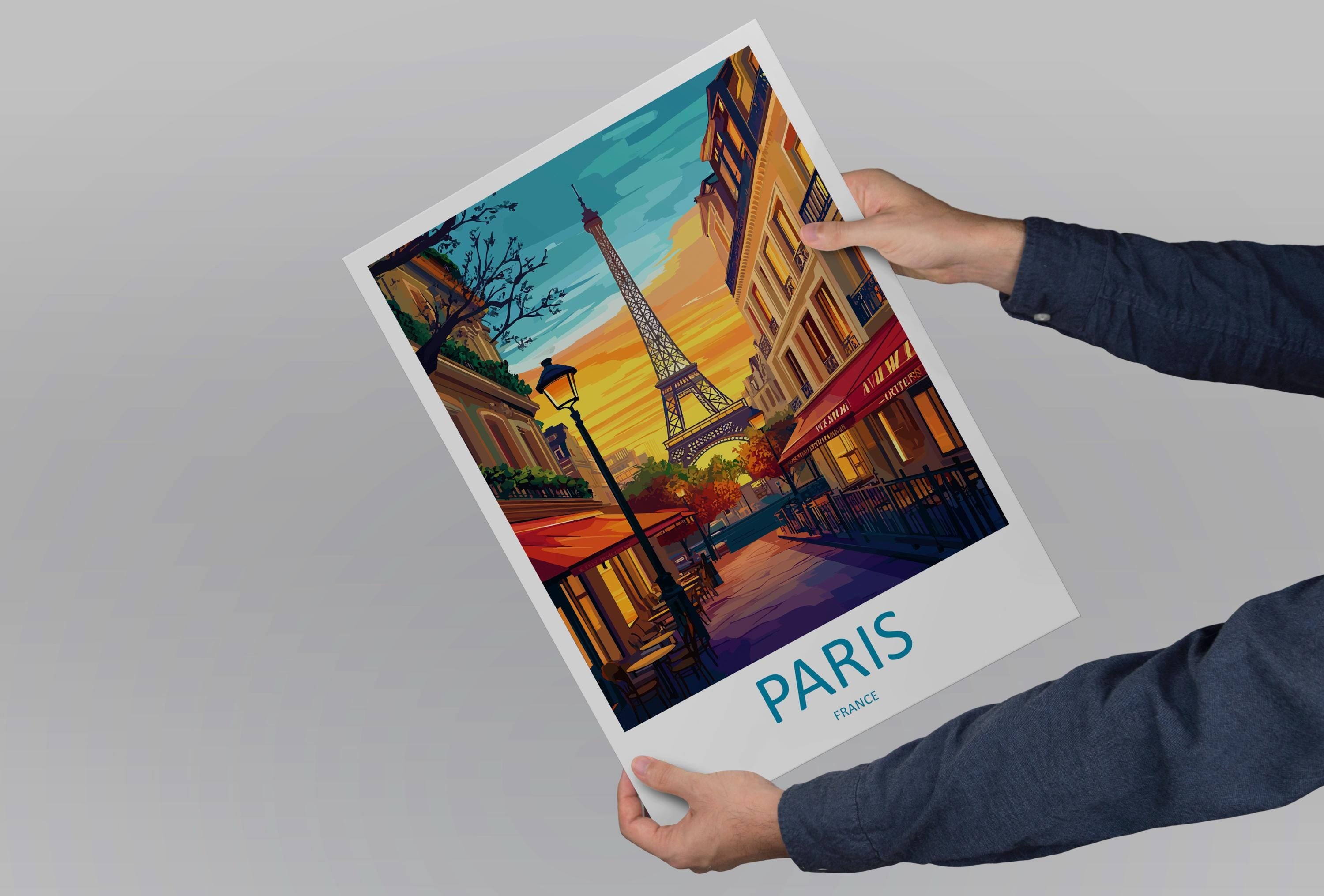 Paris Travel Print Wall Art Paris Wall Hanging Home Décor Paris Gift Art Lovers France Art Lover Gift Paris Print France Wall Art Décor